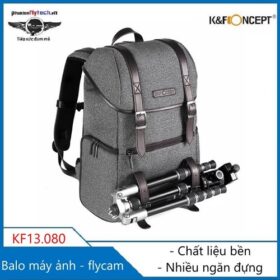 Balo máy ảnh Canon Nikon Sony chống sốc chống nước cao cấp chuyên nghiệp K&F concept KF13.080