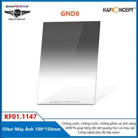 Filter máy ảnh GND8 100X150mm K&F Kính lọc màu chuyên nghiệp cao cấp KF01.1147