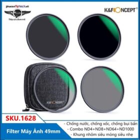Combo filter ND máy ảnh  49mm K&F Kính lọc màu chuyên nghiệp cao cấp SKU.1628