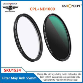 Filter máy ảnh CPL+ND1000 55mm K&F Kính lọc màu chuyên nghiệp cao cấp SKU1534