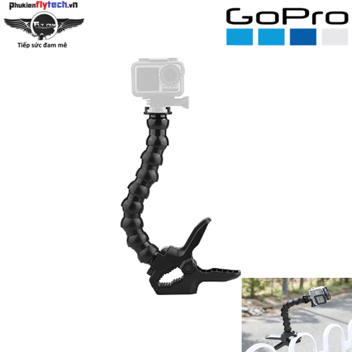 Giá gắn GoPro cổ ngỗng - chính  hãng GoPro